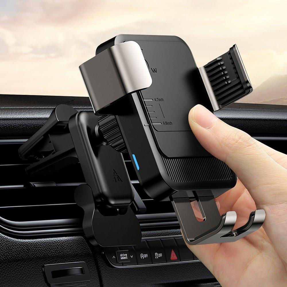 15W Snabbladdning Gravity Trådlös Laddning Bilhållare dashboard