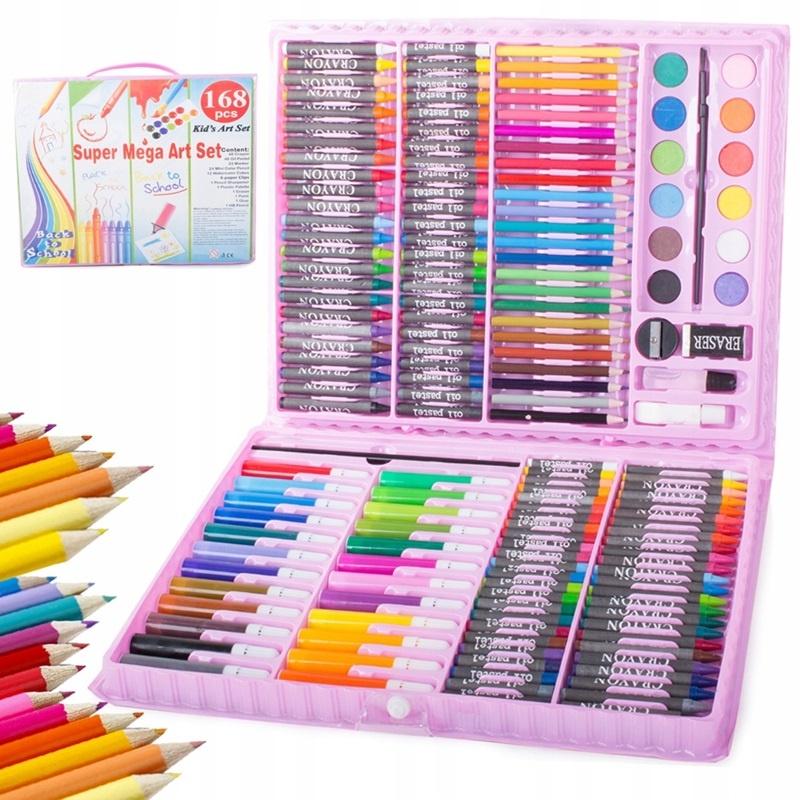 168st Multifunktionell Super Art Set måla /Playcolor/Färgkritor