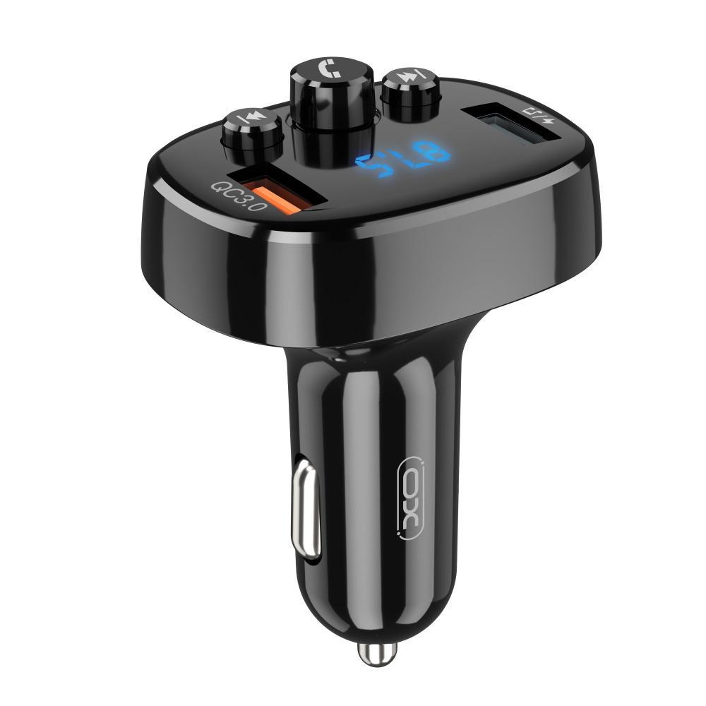 18W QC3.0 FM Sändare Bluetooth MP3 Billaddare XO