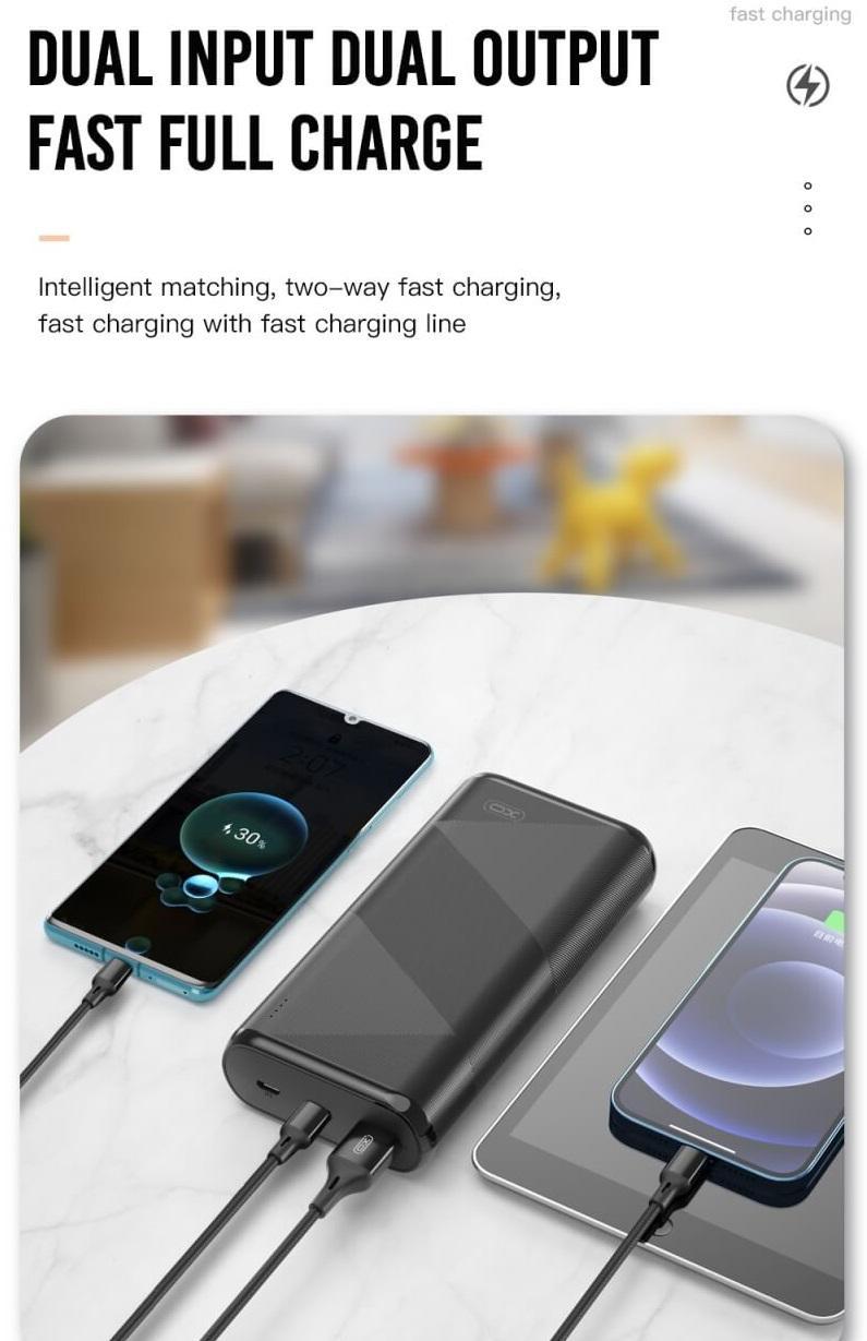 20000mAh Snabbladdning QC18W - PD 20W USB-C Powerbank