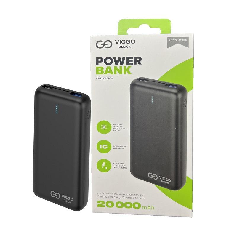 20000mAh Viggo Design Powerbank USB-C snabbladdning