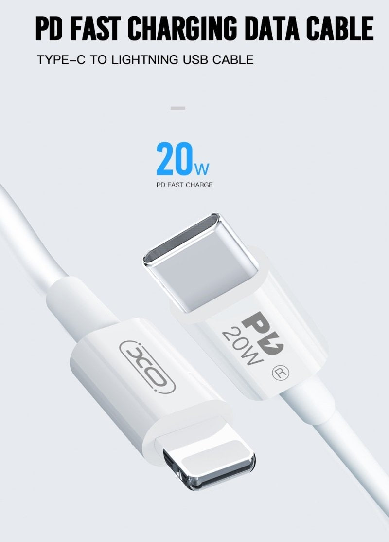 20W 2M iPhone kabel för iPhone 11/12/13/ 14 USB-C till Lightning