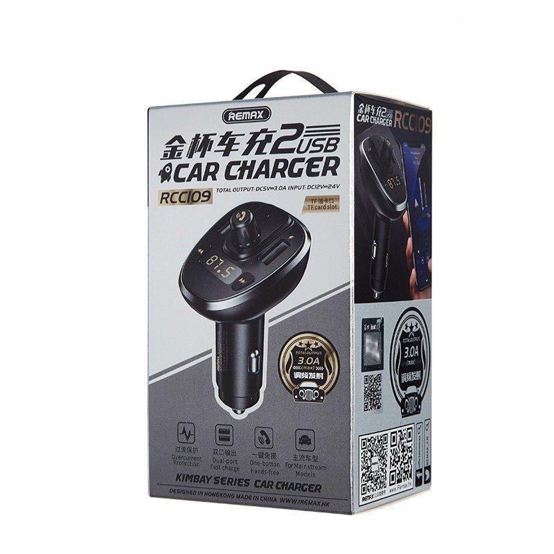 3Amp Bluetooth FM Sändare MP3 Billaddare Remax Kimbay