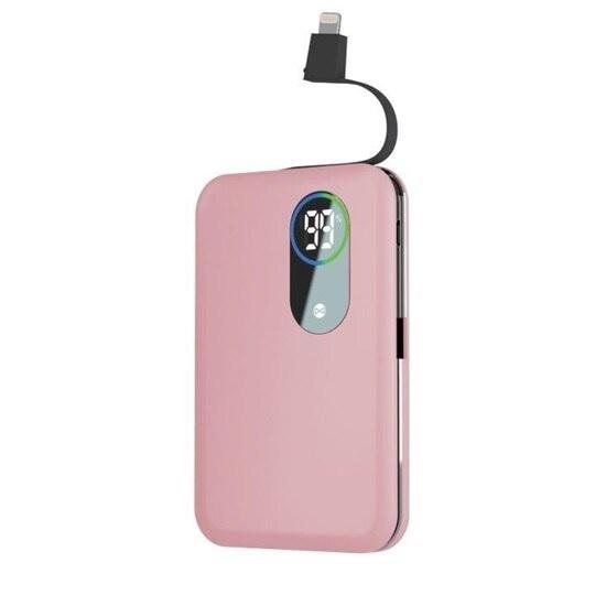 Fore Core Powerbank 5000Mah Snabbladdning med Lightning-kabel
