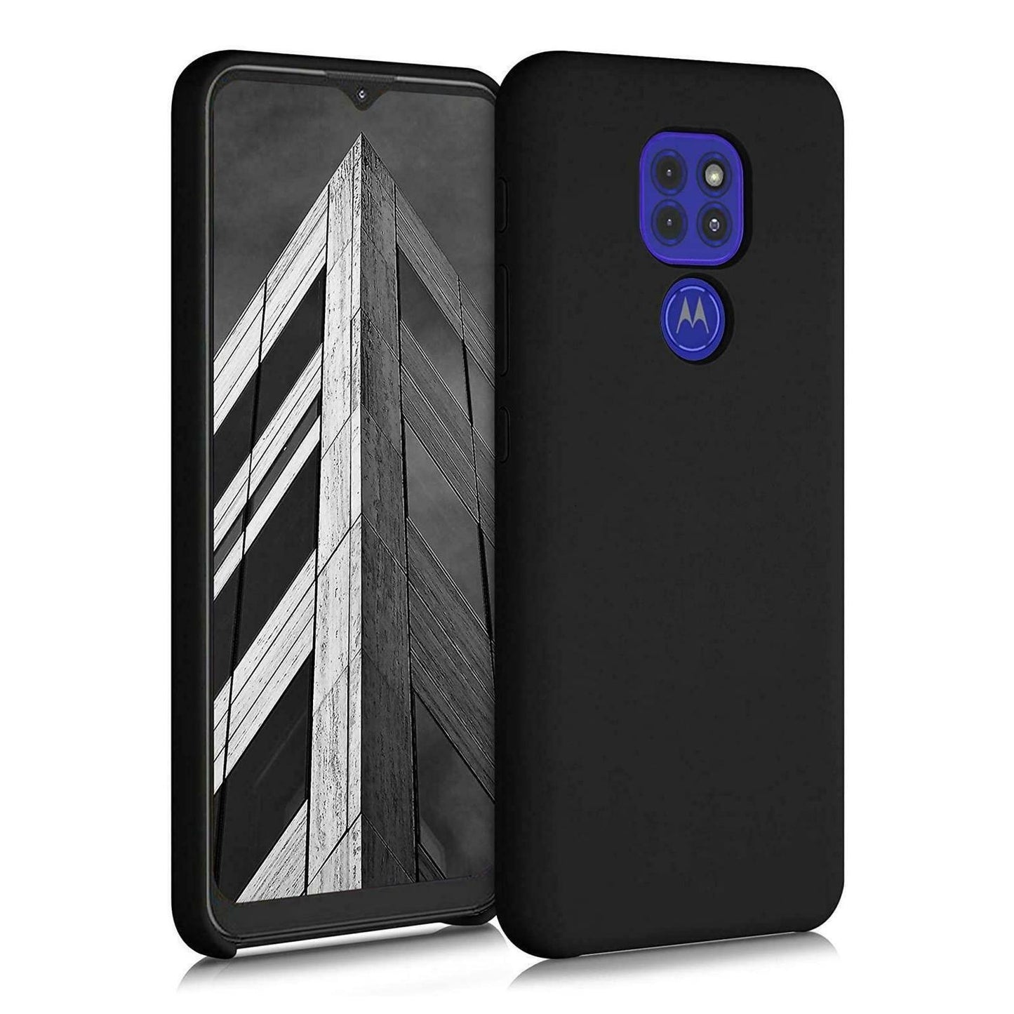 Motorola Moto E7 - Matt TPU Mjuk Skal - Svart