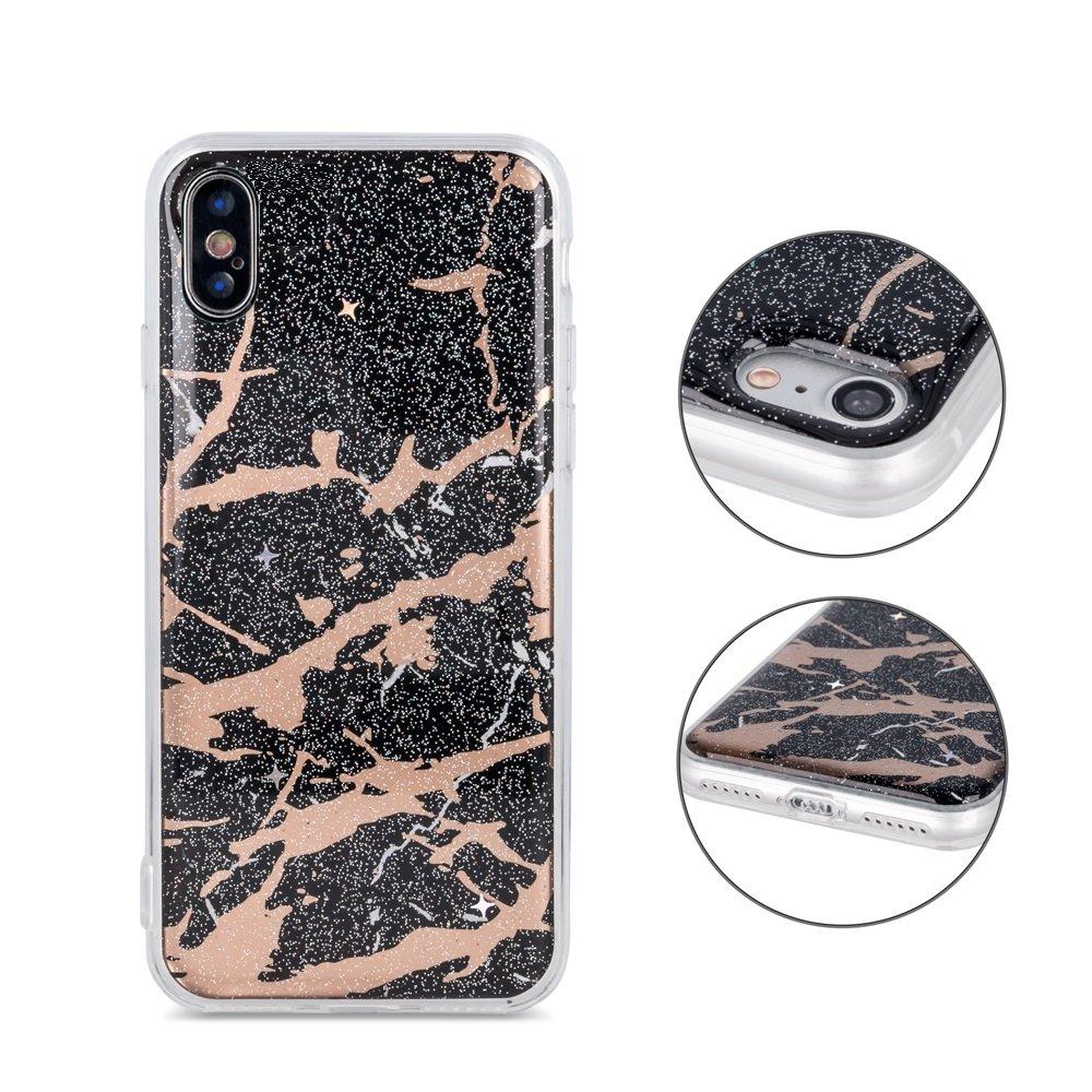 Samsung Galaxy M20 - Trendy Marmur Skal - Svartguld