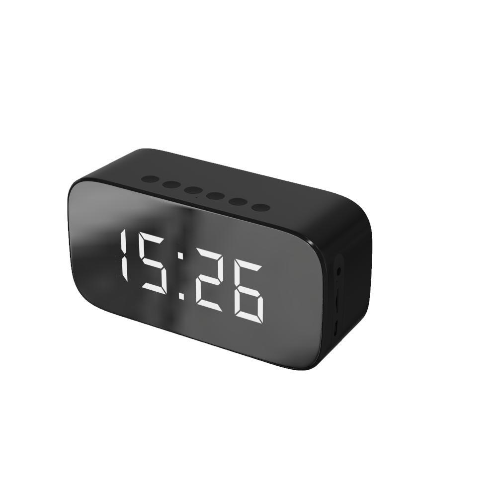 Trådlös Bluetooth Högtalare Med Spegelklocka och mikrofon
