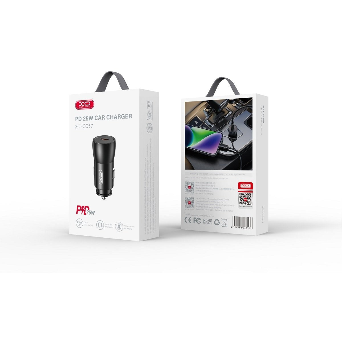 USB-C PD 30W Snabb Billaddare För iPhone, Samsung, Android