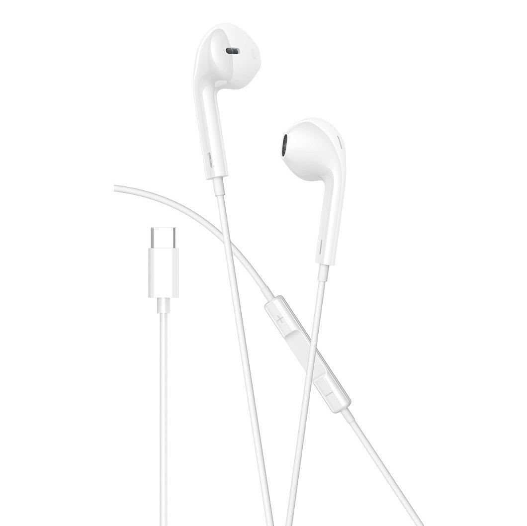 in-Ear USB-C hörlurar för Samsung iPhone 15, 16 och Mobil med USB-C Kontakt