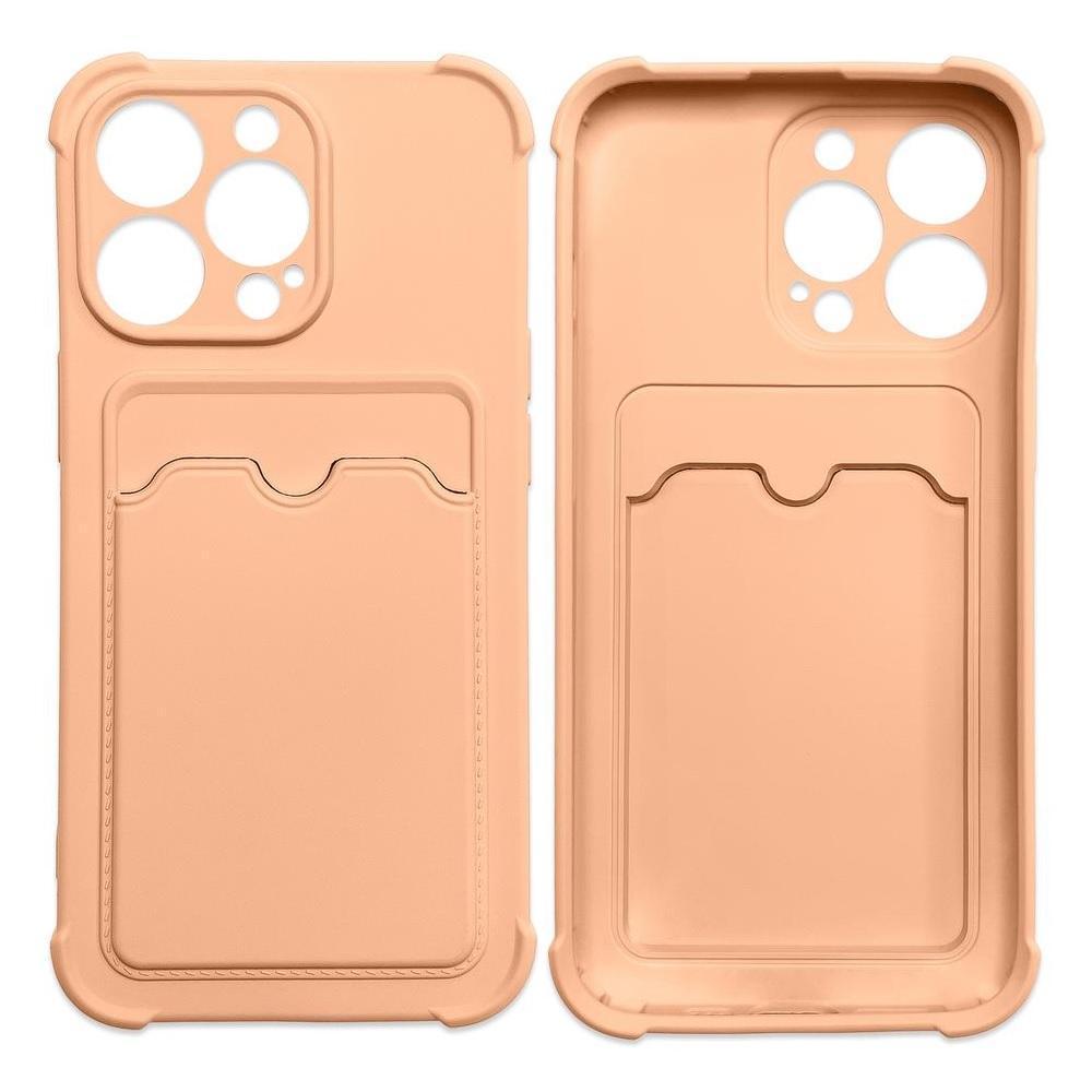 iPhone 13 Mini -Bumper Mjuk Korthållare Skal - Rosa