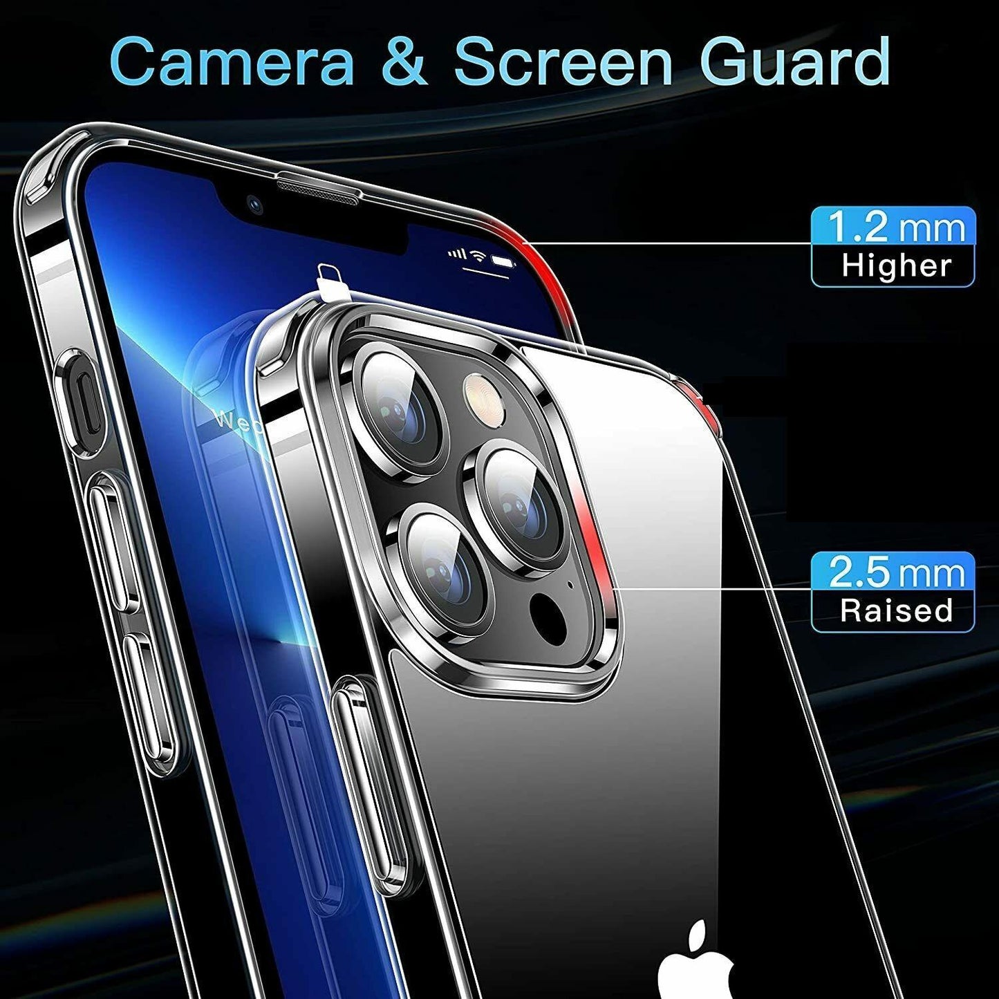 iPhone 13 Mini - Transparent 1,8 mm Mjuk Skal