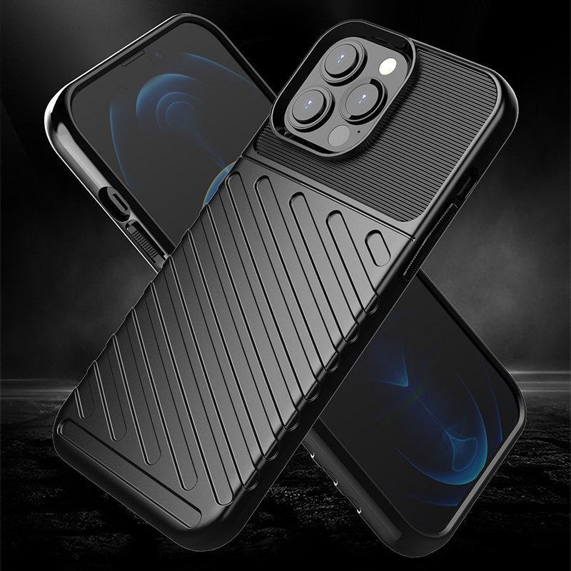 iPhone 13 PRO Max - Thunder Flexible Rugged Slim Skal - Svart