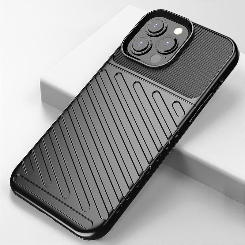 iPhone 13 PRO Max - Thunder Flexible Rugged Slim Skal - Svart