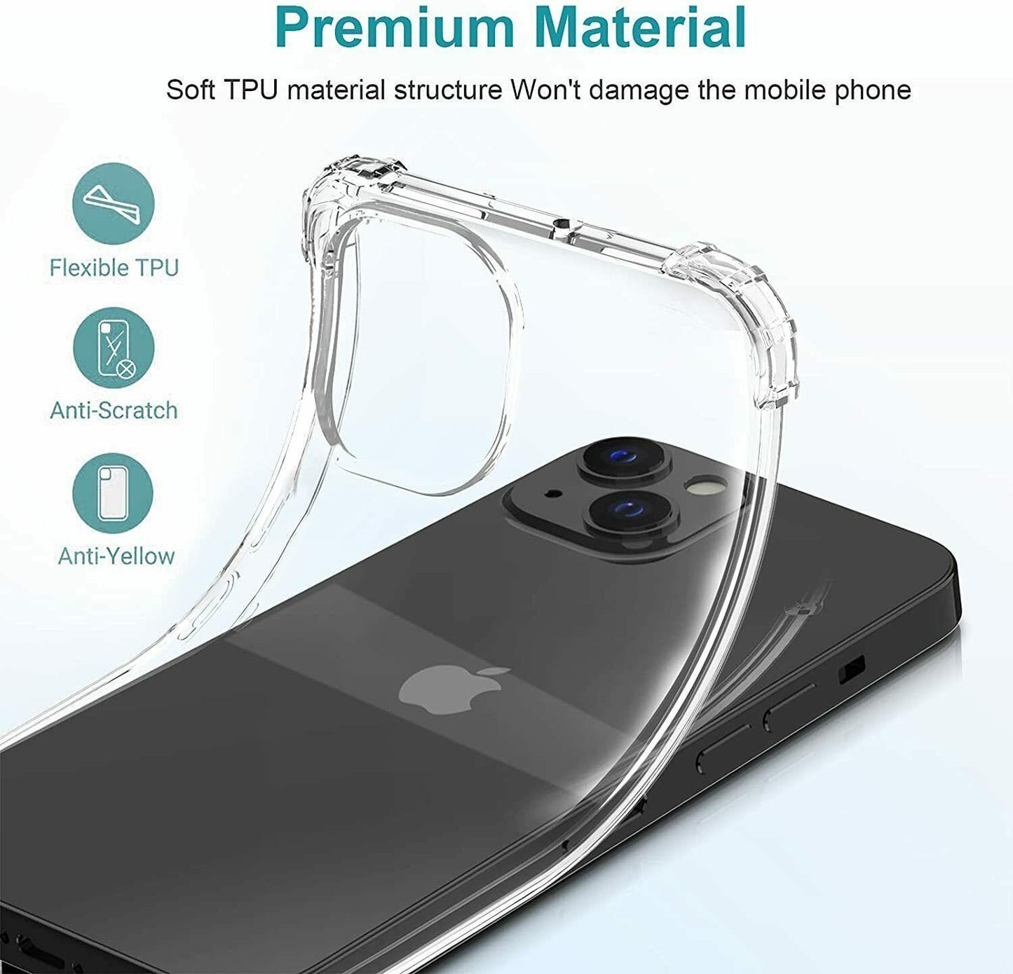 iPhone 14 Plus - Bumper Extra Stöttåligt Slim Mjuk Skal