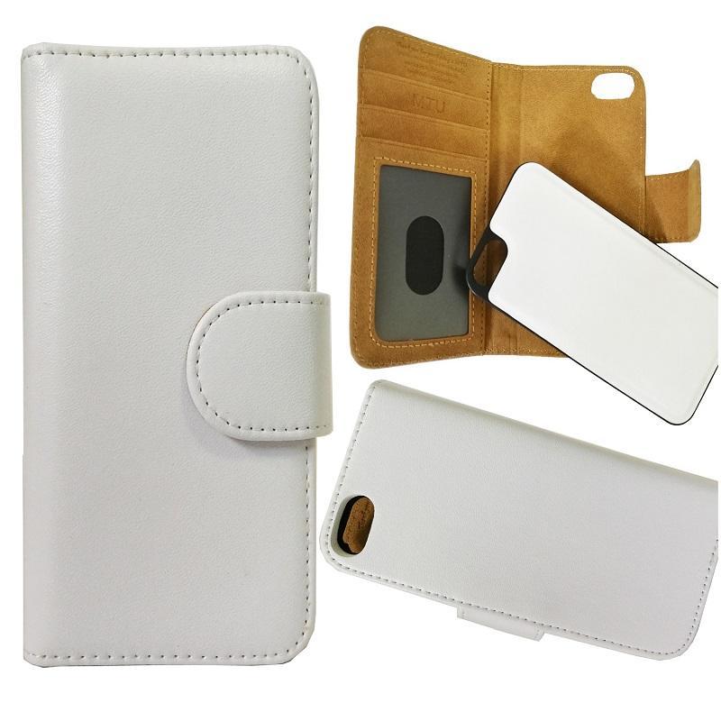 iPhone 5/5s/SE Eco-Läder Mobilplånbok avtagbar Bakstycket - Vit