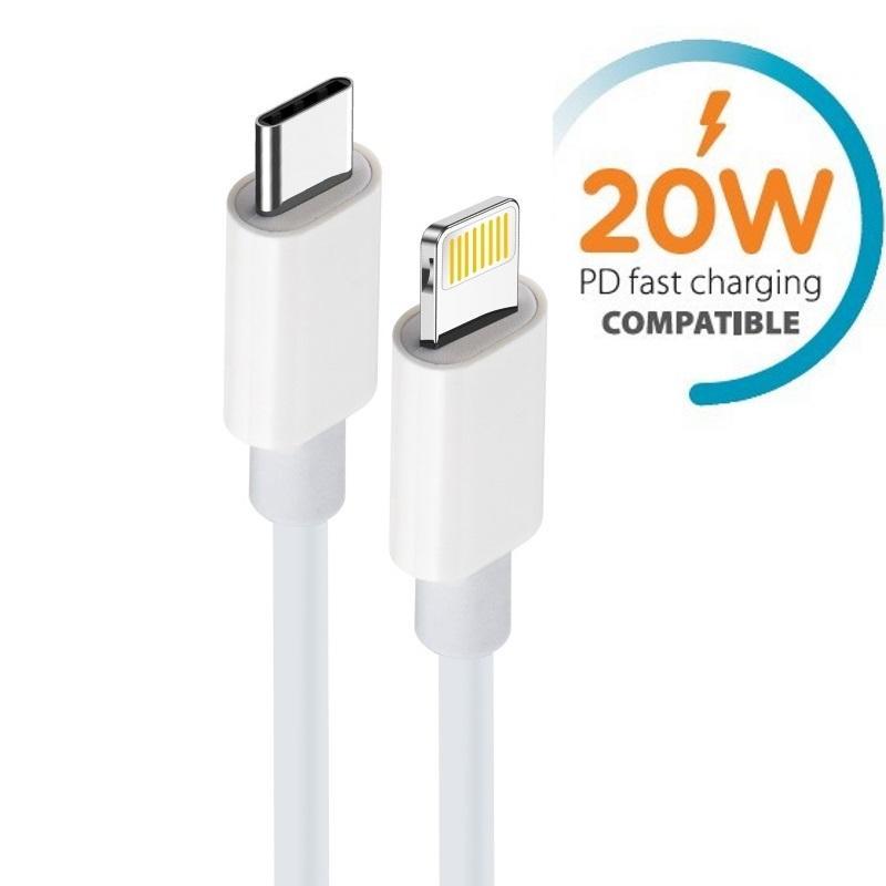 20W 2M iPhone kabel för iPhone 11/12/13/ 14 USB-C till Lightning