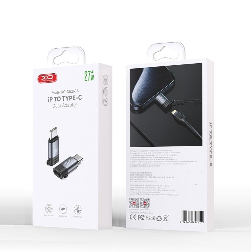 27W Lightning till USB-C Adapter Snabb laddning & dataöverföring