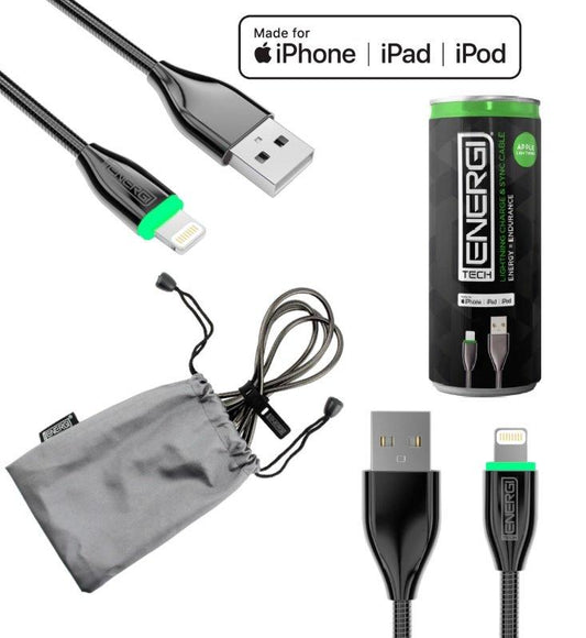 Apple MFI Lightning Laddning Och Sync USB-Kabel - 120cm