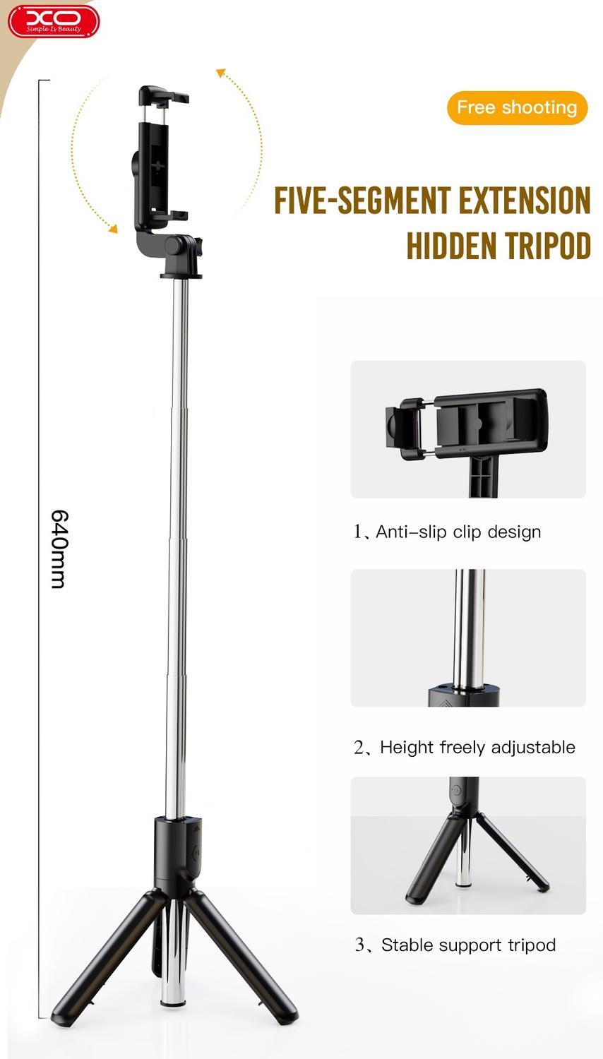 Bluetooth Tripod Selfiepinne / Mobilstativ med Fjärrkontroll -XO