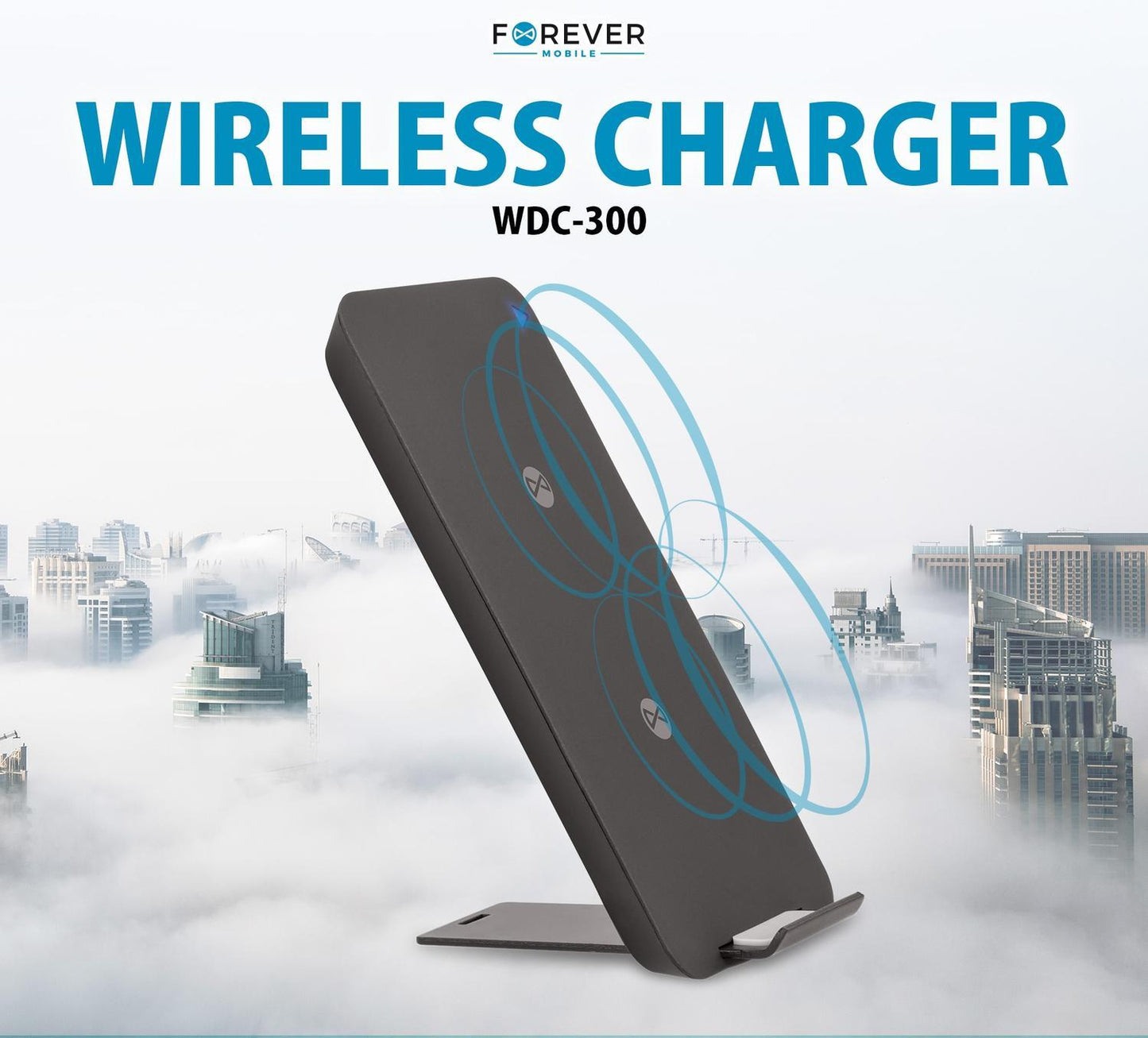 FOREVER 10W Snabb QI Trådlös laddare -  För iPhone / Android