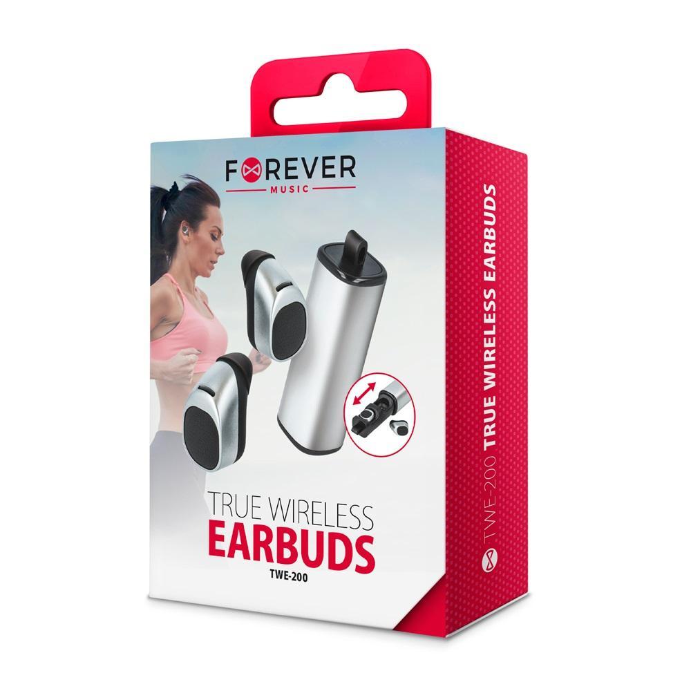 FOREVER TWE-200 TRUE Bluetooth Trådlös Hörlurar med laddningsbox