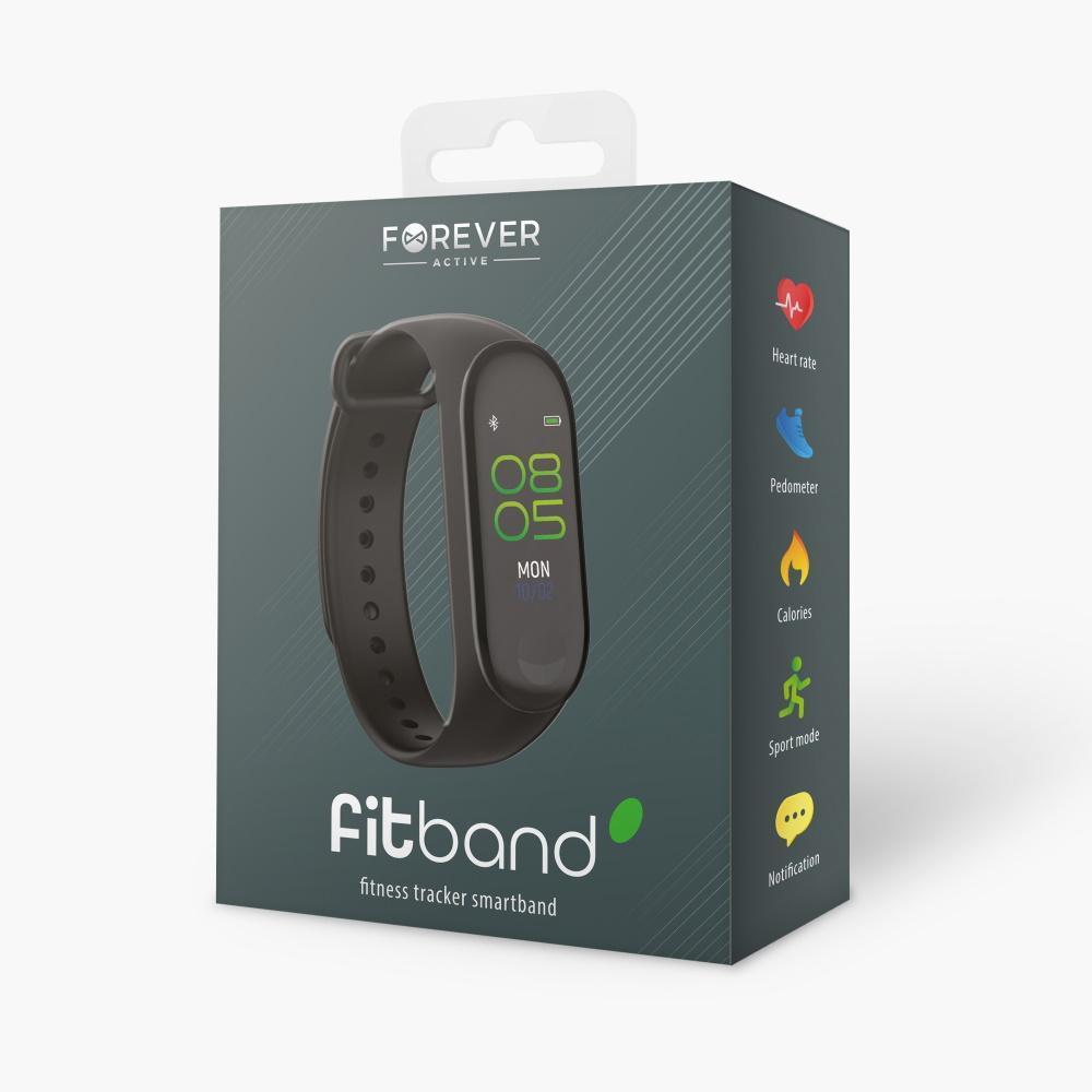 Forever Fitband Smart Bluetooth Fitnessmätare - Svart