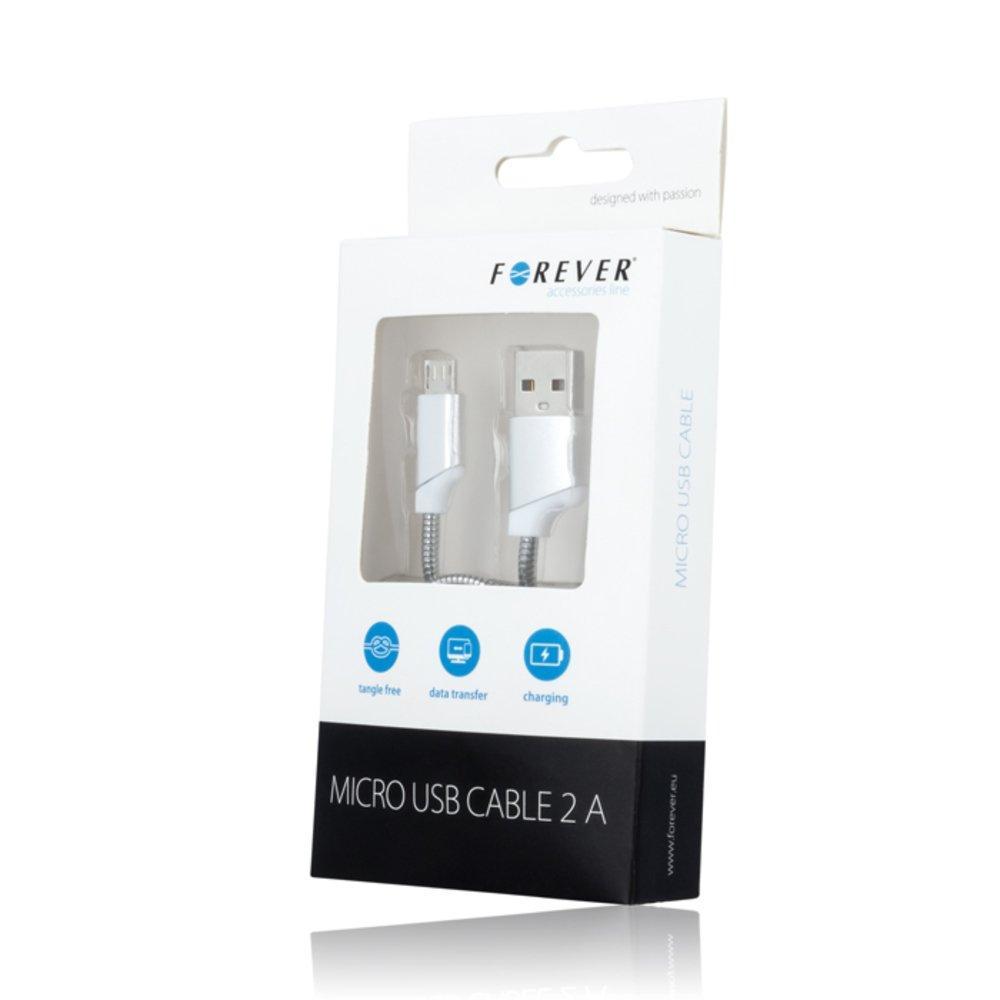 Forever Metal MicroUSB Data SYNC Kabel - 100cm