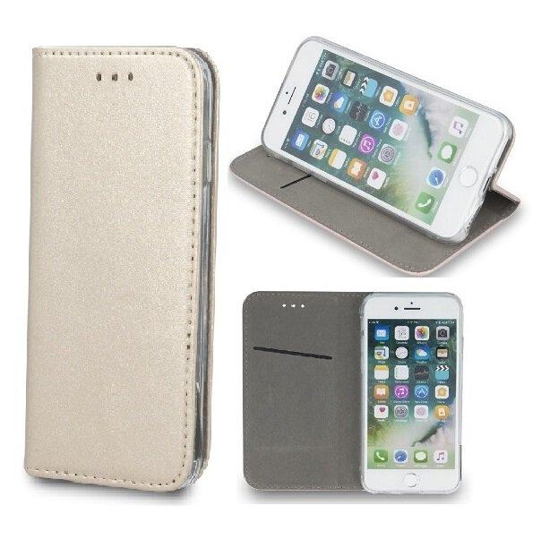 Huawei Y5 (2019) - Smart Magnetic Flip Case Mobilplånbok - Guld