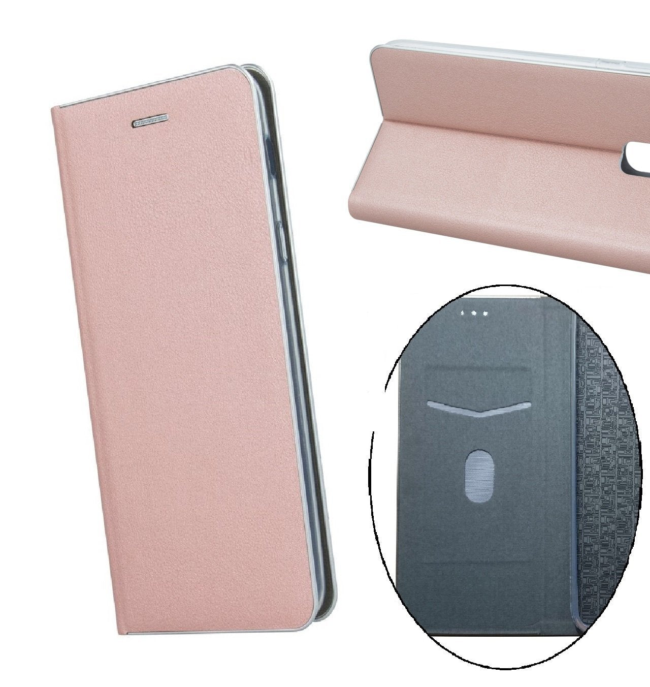 Huawei Y6 (2019) - Smart Venus Flip Case Mobilplånbok -RosaGuld