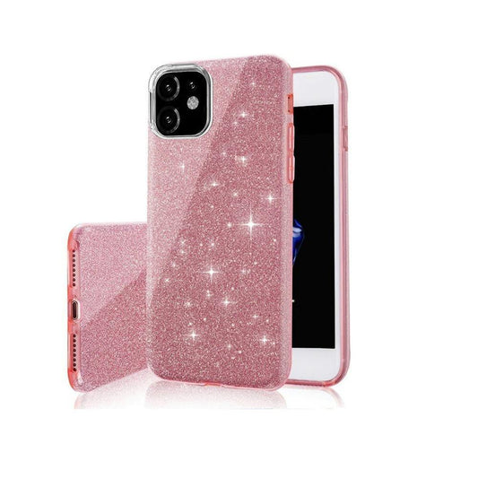 Samsung Galaxy A04s - 3in1 Glitter Elegant Mjuk Skal Rosa