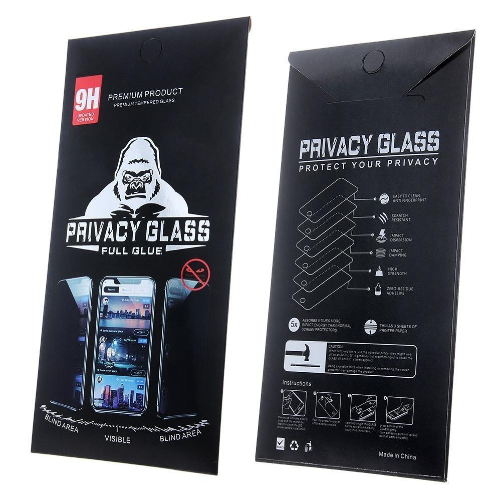 Samsung Galaxy A15 / A15 5G - Privacy Helskärm Härdat Glas