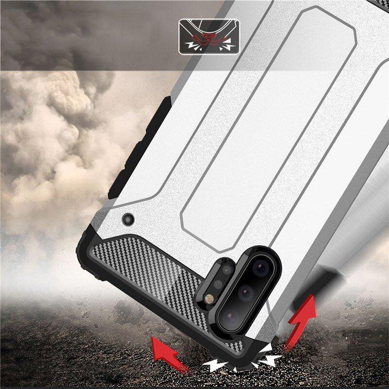 Samsung Galaxy Note 10+ Hybrid Armor Rugged Skal - Svart