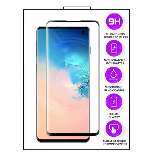 Samsung Galaxy S10 Lite - 5D helskärm Härdat Glas - Svart Ram