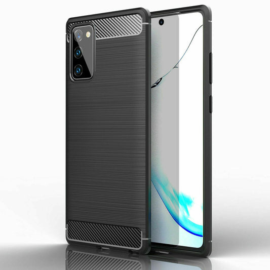 Samsung Galaxy S10 Lite - Flexibel Carbon Mjuk TPU Skal - Svart