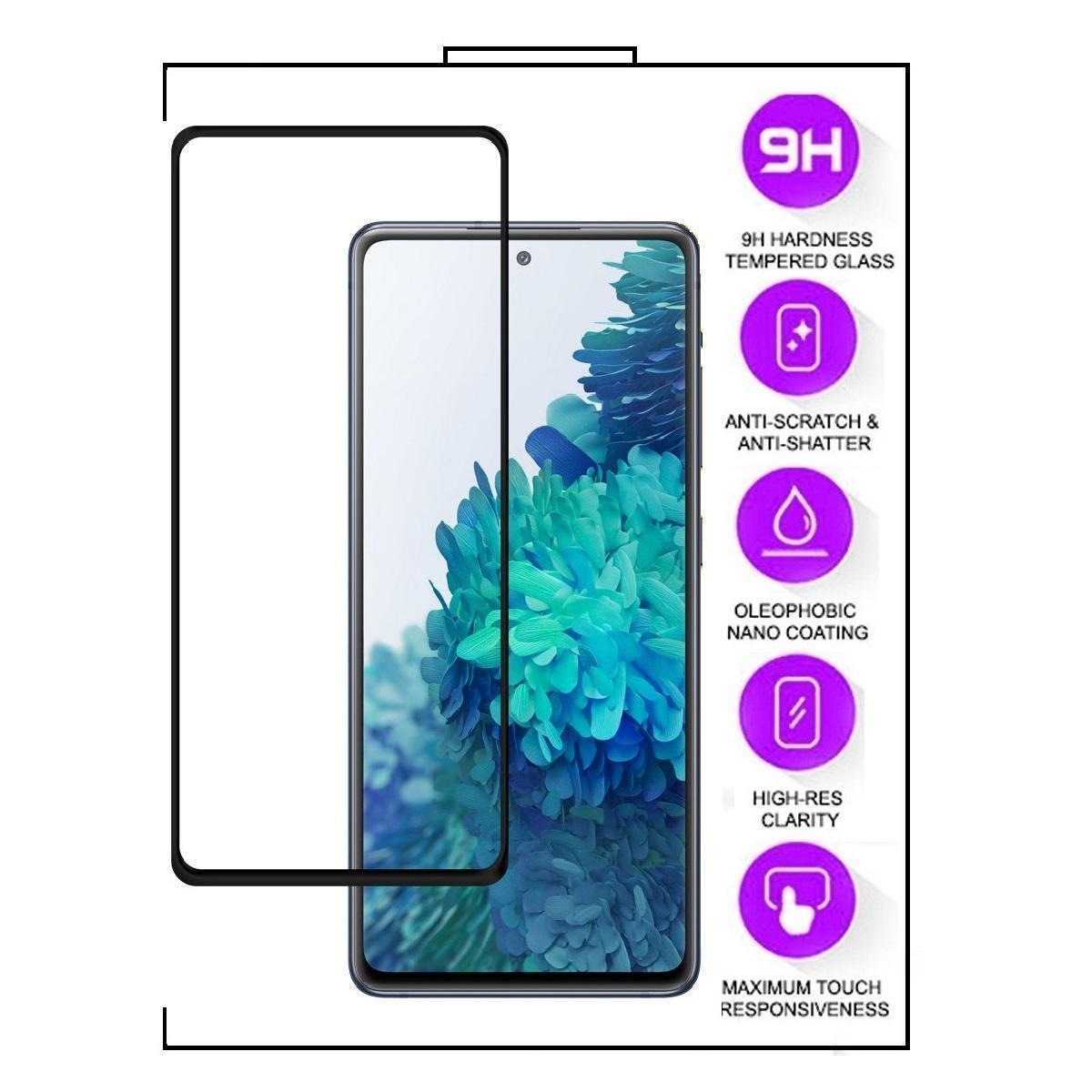 Samsung Galaxy S21 FE 5G - 5D Helskärm Härdat Glas