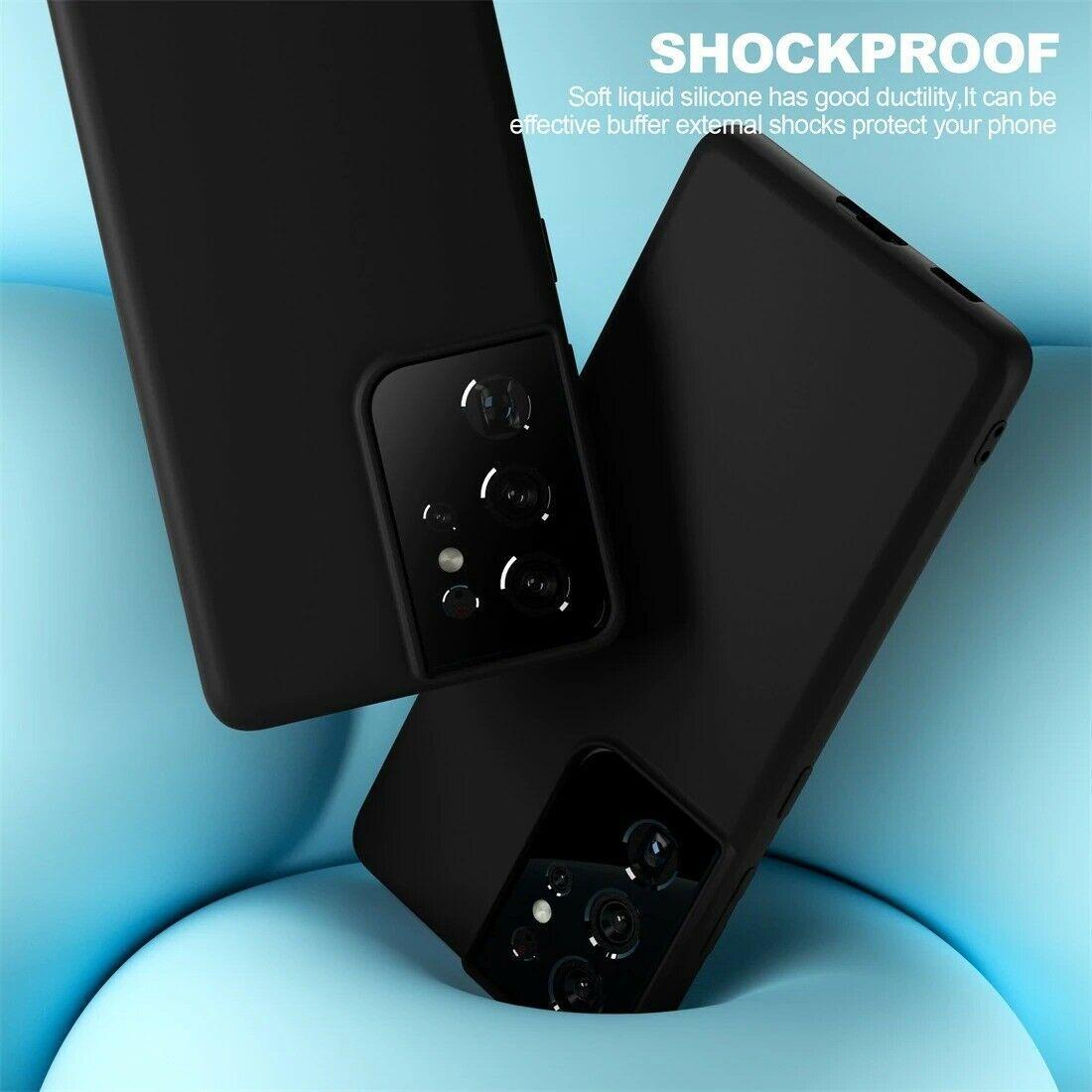 Samsung Galaxy S21 Ultra 5G - Silicon TPU Mjuk Skal - Svart