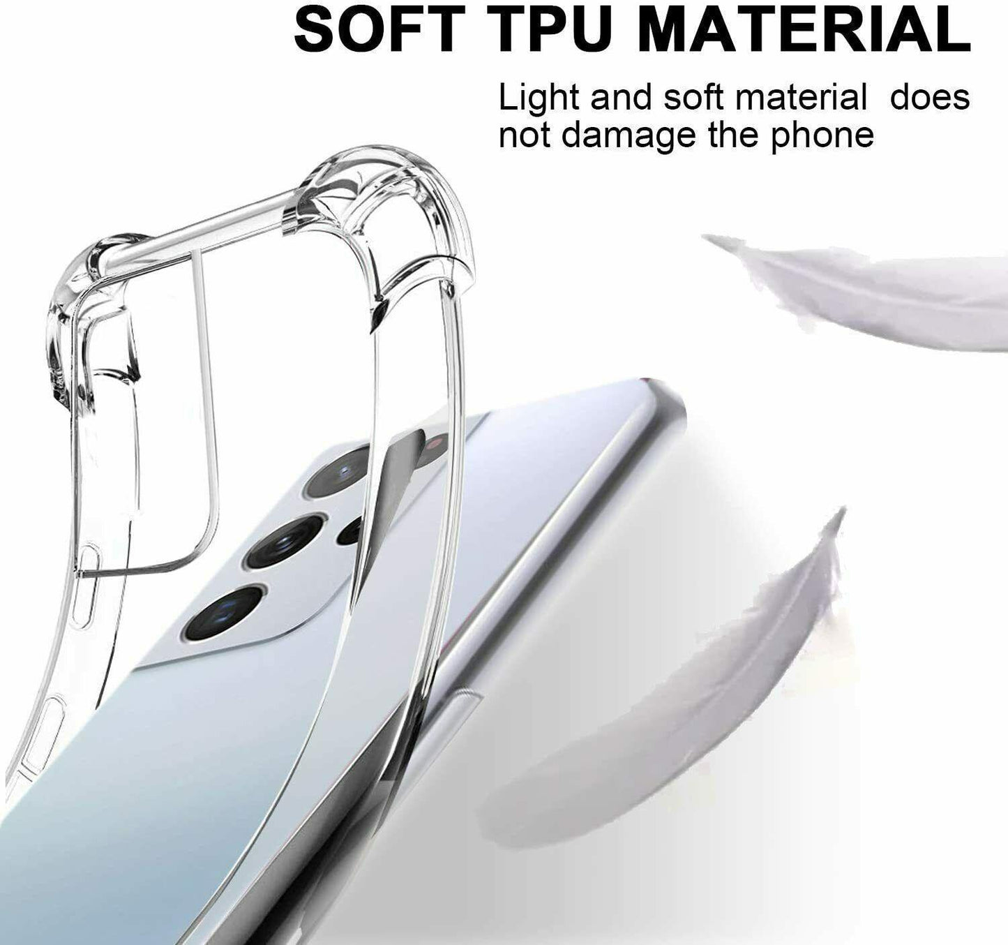 Samsung Galaxy S22 Ultra 5G Bumper Extra Stöttåligt Mjuk Skal