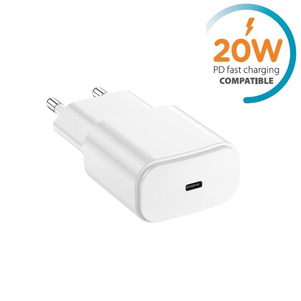 Snabbladdare för iPhone / Samsung 20W PD USB-C Väggladdare