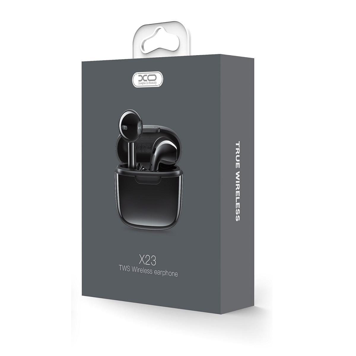 TWS Airpods BT 5.3 Stereo Hörlurar med laddbox XO - Svart