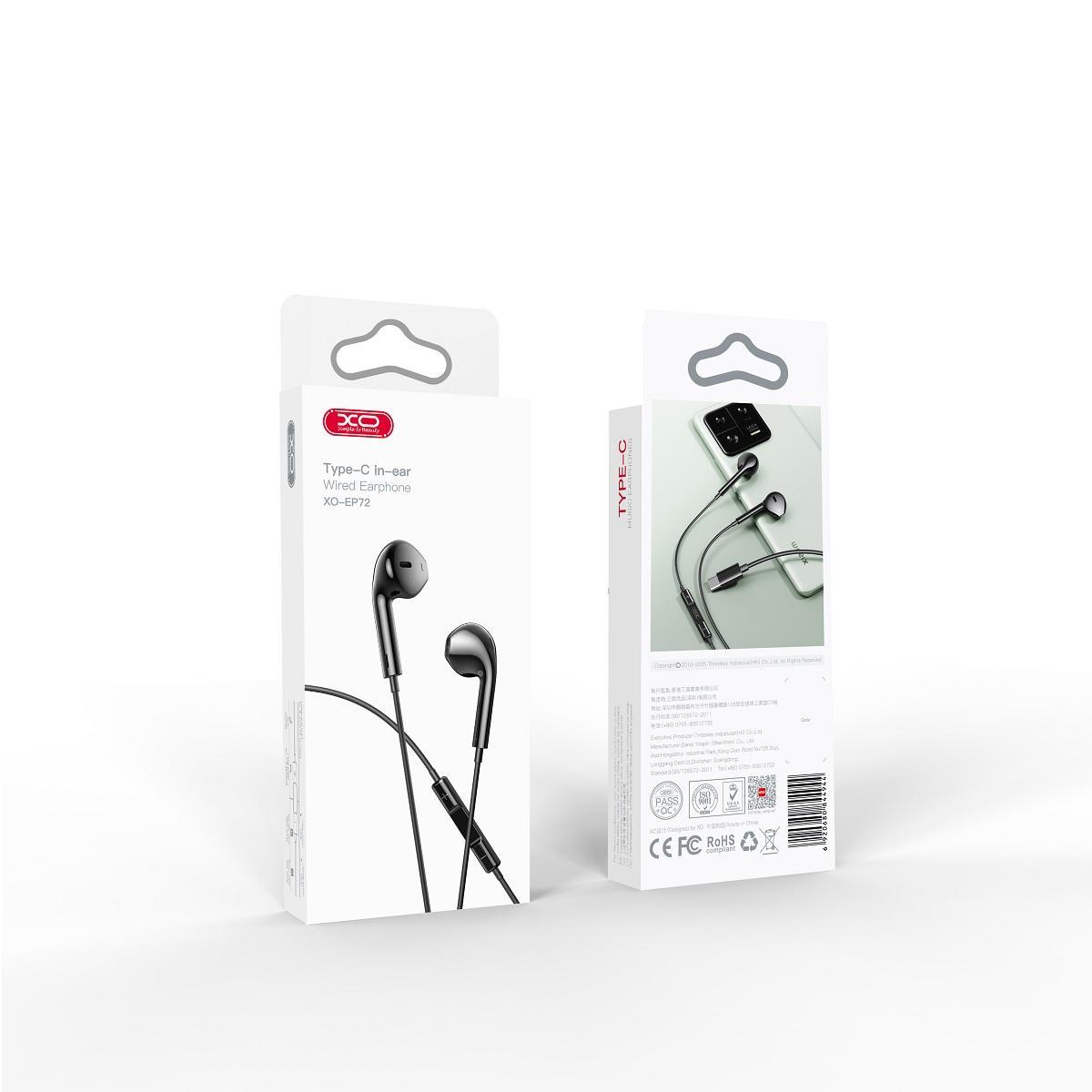 in-Ear USB-C hörlurar för Samsung / iPhone 15, 16 och Mobil med USB-C Kontakt