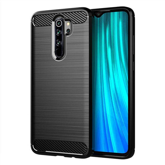 Xiaomi Redmi Note 8 Pro - Flexibel Carbon Mjuk TPU Skal - Svart