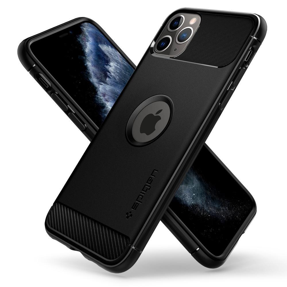 iPhone 11 - SPIGEN Rugged Armor Skal - Mattsvart