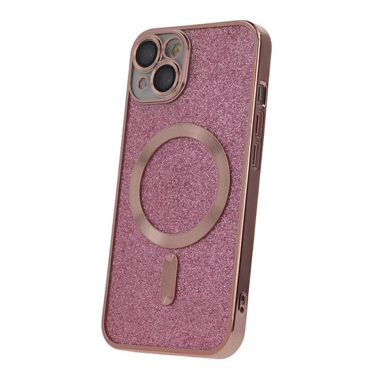 iPhone 14 PRO - Magasafe 2i1 Glitter / Transparent Chrome Skal