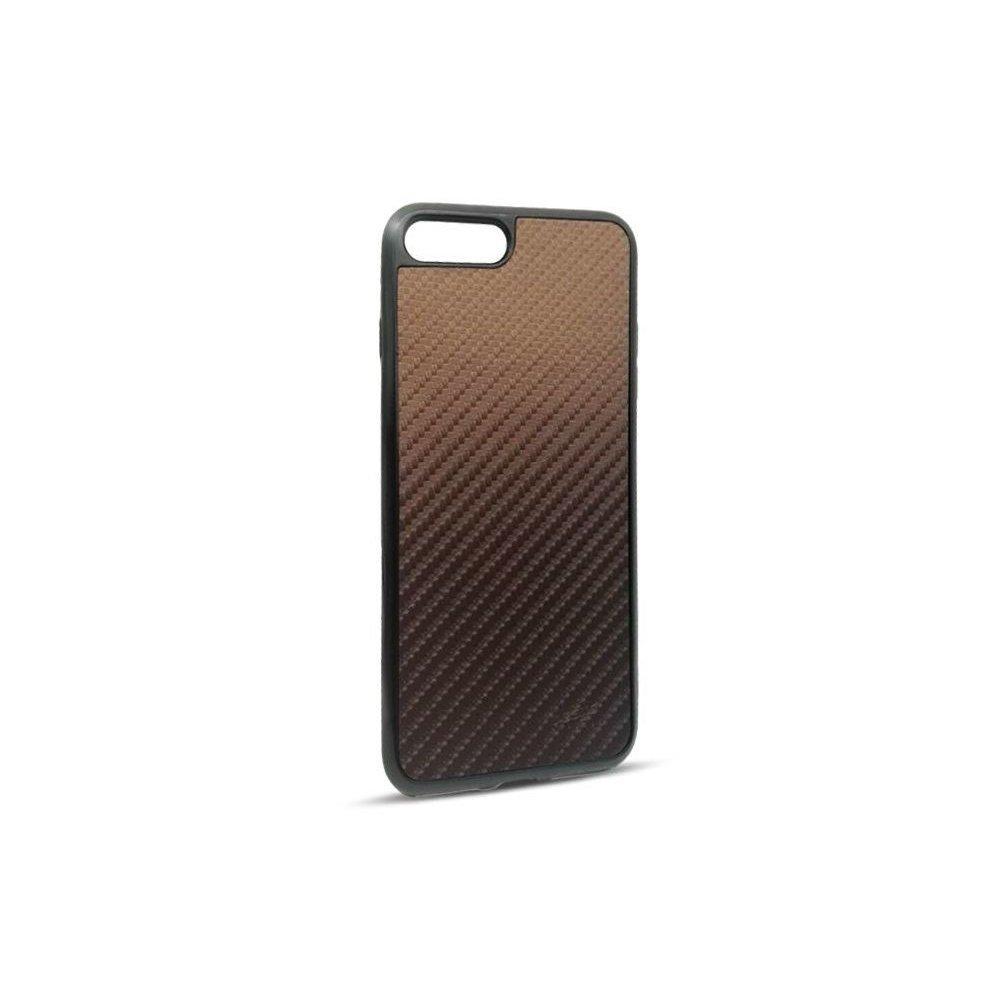 iPhone 7 / 8 Beeyo Carbon Bakstycket - Brun