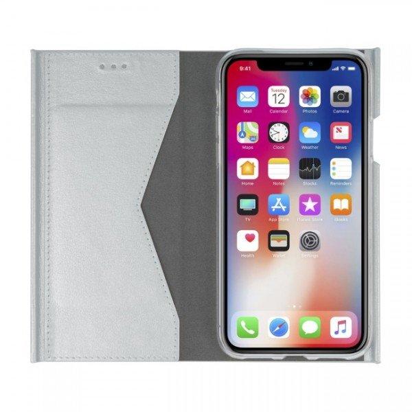 iPhone 7 Plus / 8 Plus Beeyo Book Grande Mobilplånbok -  Silver