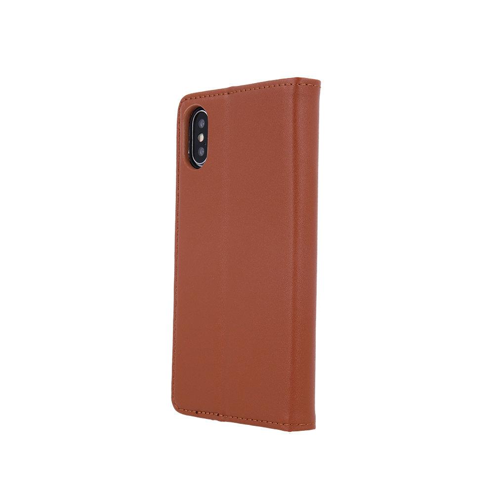 iPhone XR - Äkta Läder Flip Case Mobilplånbok - Brun