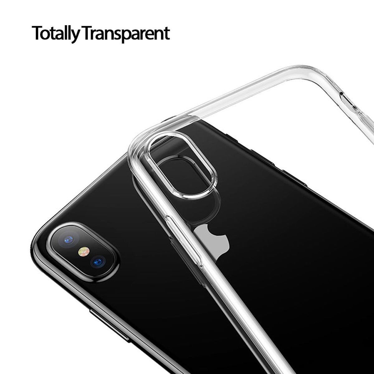 iPhone X / XS - Transparent 1,8 mm Slim Skal